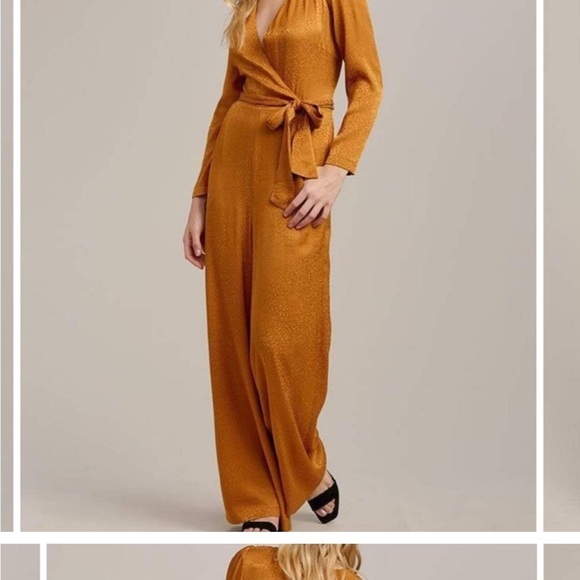 Ali & Jay jumpsuit size medium orange leopard - Picture 3 of 12